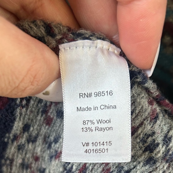 Coldwater Creek Blue and Brown Cardigan Sweater - Picture 3 of 13